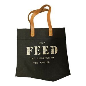 FEED Projects Canvas Tote in Black